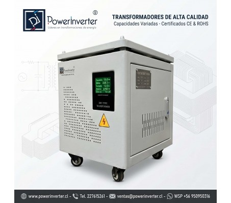 TRANSFORMADOR AISLACION 220/220VAC 5000VA LCD